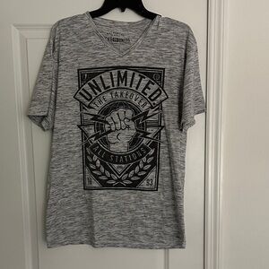 Ecko Unlimited Heather Gray Graphic Tee